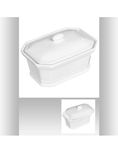 151439-plat rect ceramique 25x16 gris L. 16 x P. 6 x H. 25 cm