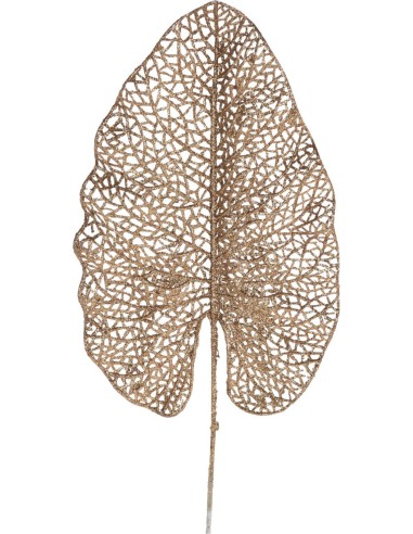 yza000260-branche paillette 67cm marron