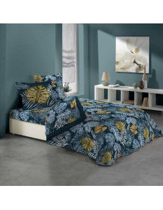 parure drap 4 p. imprime 57 fils allover betty blue