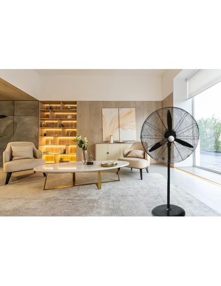 ventilateur sur pied industriel 26" / 66cm 125w alu 3 vitesse nessfan