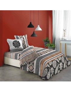 1643765-parure drap 4 p. imprime 42 fils allover hevea