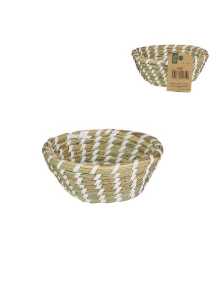 coupelle tressee vide poche blanche 15cm m24 a1/m24