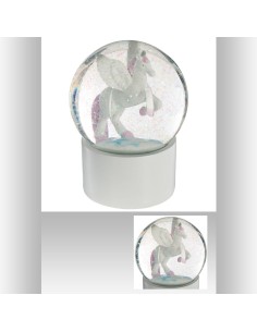 158570 - boule neige licorne 100mm