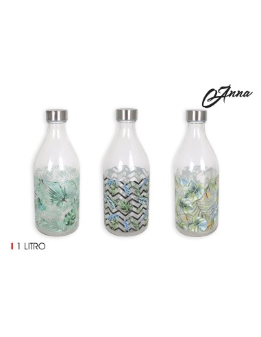 bouteille verre 1000cc dec. anna