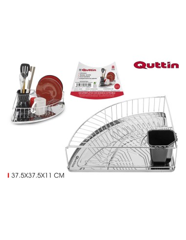 egouttoir metalique 37.5x37.5x11cm qutti
