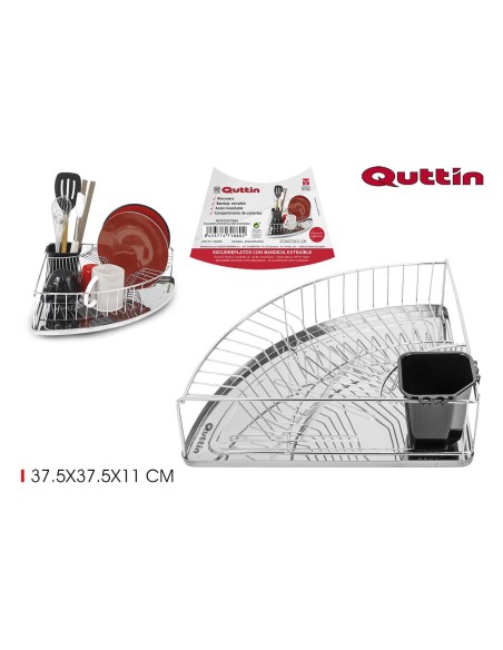 egouttoir metalique 37.5x37.5x11cm qutti