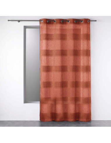 1626853 - panneau a oeillets 140 x 240 cm effet lin tisse fils chenille terraza