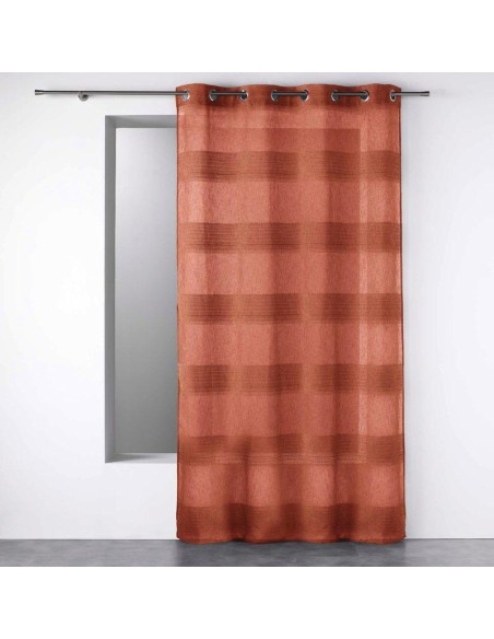 1626853 - panneau a oeillets 140 x 240 cm effet lin tisse fils chenille terraza