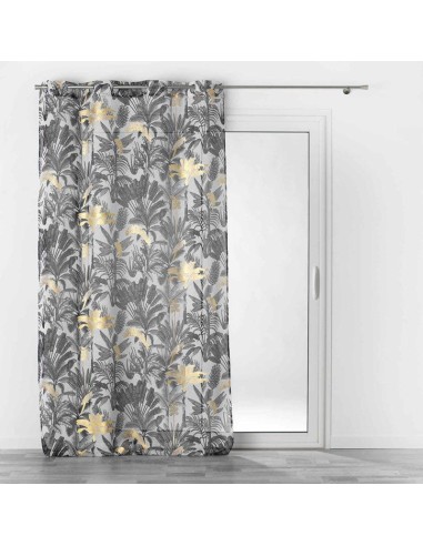 1626867 - panneau a oeillets 140 x 240 cm voile sable imprime metallise karaba