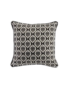1609554-coussin dehous compr passepoil 40 x 40 cm coton imprime metallise esmina