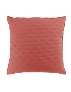 1643937-housse de coussin +encart 60x60 cm microfibre bicol mellow chic terracot