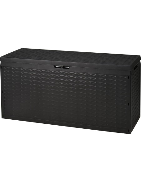 y54400840-coffre jardin 120 x 45 x 60 cm gris tresse