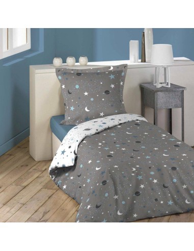 1643918-parure 2 p. 140 x 200 cm imp. phosphorescent 42 fils allover fluoboy