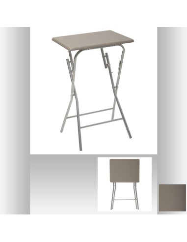 102170c-table pliante 48x38cm taup h64