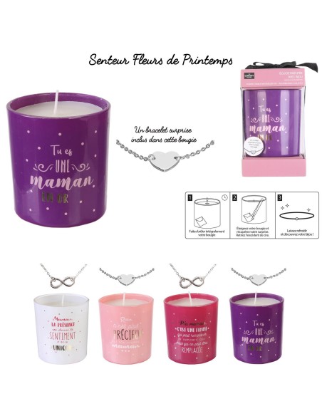 bougie parfumee maman bijou surprise h8cm m12