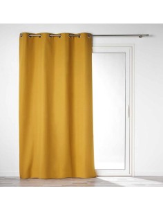 1609813 - rideau a oeillets 140 x 260 cm 100% occultant/microfibre unie obscure