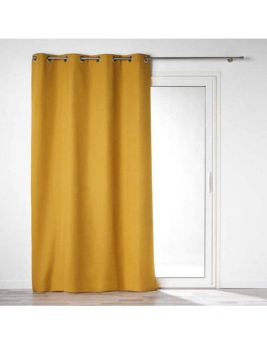 1609813 - rideau a oeillets 140 x 260 cm 100% occultant/microfibre unie obscure