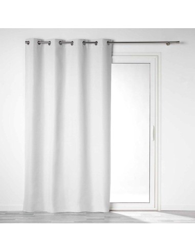 1609812 - rideau a oeillets 140 x 260 cm 100% occultant/microfibre unie obscure