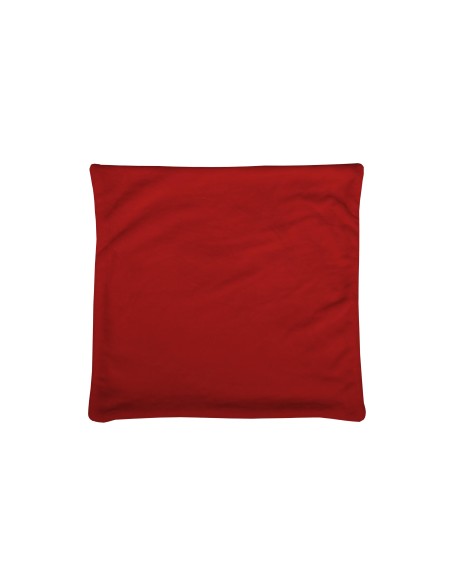 c05792003h - housse de coussin doudou rouge 40x40 - rouge