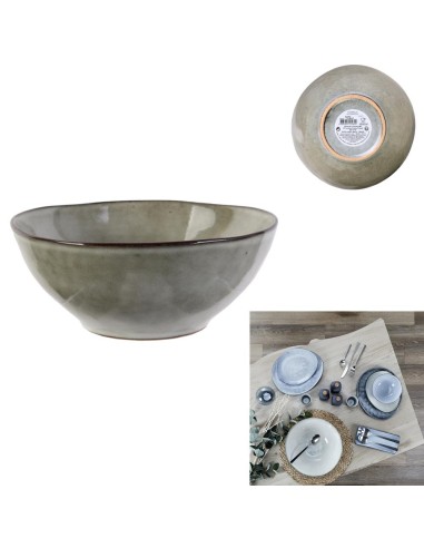 ka3756-coupelle 35cl d14.5cm h6cm gres du temps gris m12