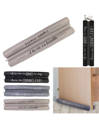 tx9053 - boudin de porte double a message 20x80cm m9