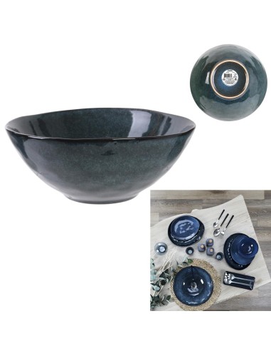 ka3759-saladier 3l d28cm h11cm au gres du temps bleu m4