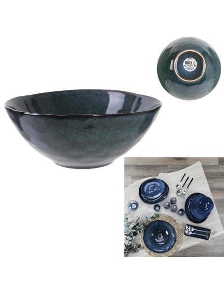 ka3759-saladier 3l d28cm h11cm au gres du temps bleu m4