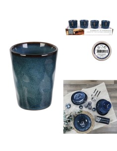 gobelet expresso 10cl au gres du temps bleu m24