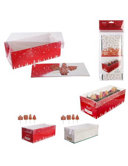 boite a buche noel 26cm avec piques apero deco m24