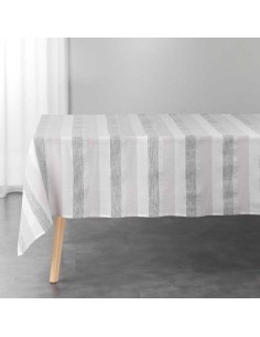 1731059-nappe rectangle 140 x 240 cm coton tisse+fils metallises eldora naturel/
