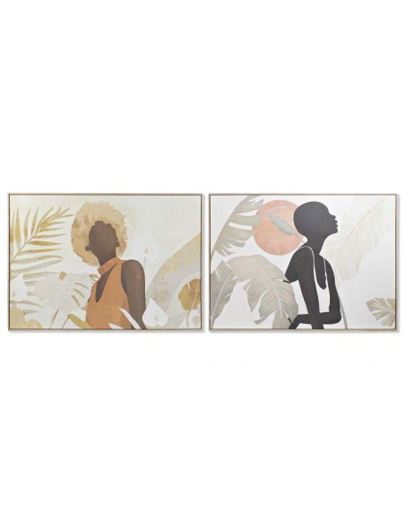tableau ps toile 100x4x140 africane encadré 2 mod.