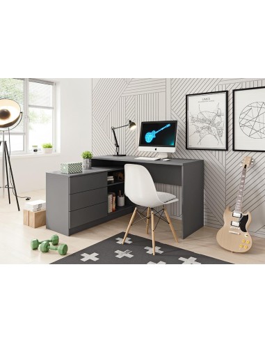 bureau teo gris anthracite