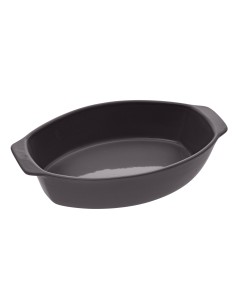 151444a-plat oval ceramique 39x24 roug L. 24 x P. 8 x H. 39 cm
