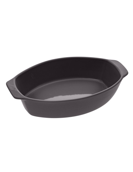 151444a-plat oval ceramique 39x24 roug L. 24 x P. 8 x H. 39 cm