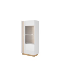 vitrine basse arco 72cm  blanc