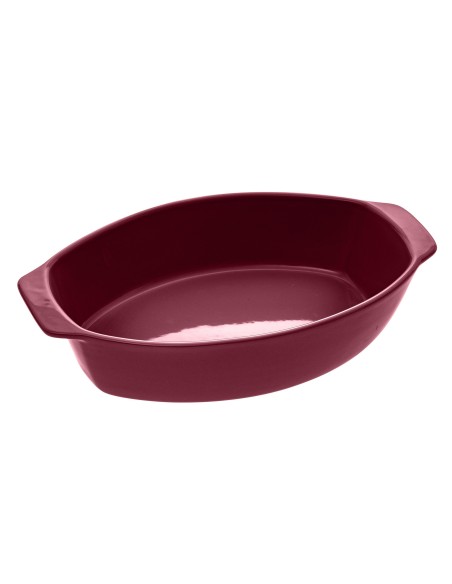 151444b-plat oval ceramique 39x24 jaun L. 24 x P. 8 x H. 39 cm