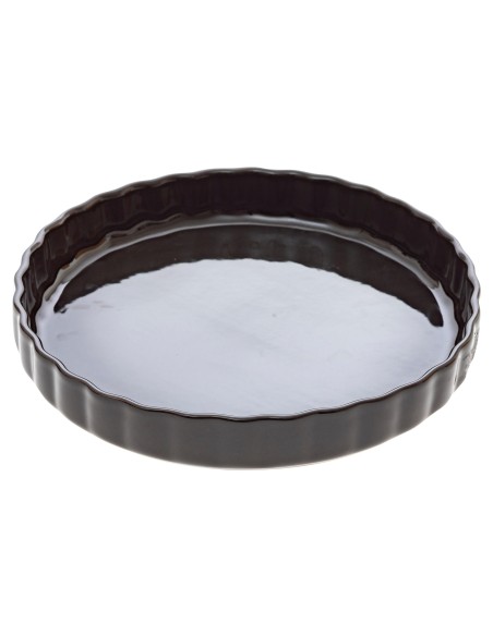 plat tarte ceramique 28 rouge L. 28 x P. 4,5 x H. 28 cm