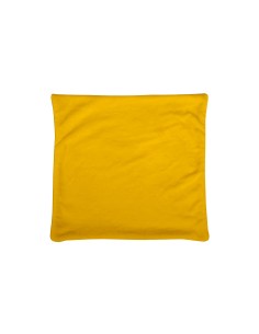 doudou housse coussin 60x60cm - jaune - 100%pe