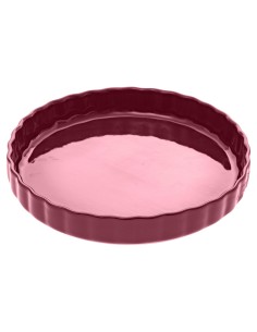 plat tarte ceramique 28 jaune L. 28 x P. 4,5 x H. 28 cm