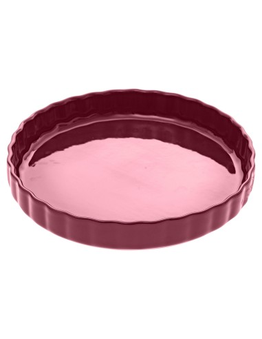 plat tarte ceramique 28 jaune L. 28 x P. 4,5 x H. 28 cm