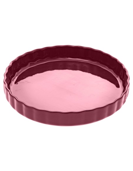 plat tarte ceramique 28 jaune L. 28 x P. 4,5 x H. 28 cm