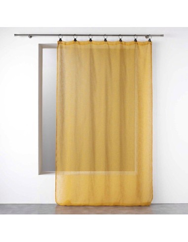 1626832-panneau a anneaux 140 x 240 cm voile tisse linka jaune