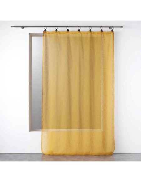 1626832-panneau a anneaux 140 x 240 cm voile tisse linka jaune