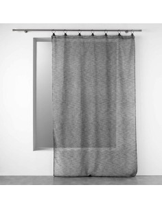 1626835-panneau a anneaux 140 x 240 cm voile tisse linka anthracite