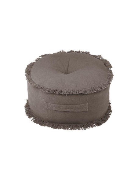 c8a061009-prague pouf rond 44cm h 20cm taupe