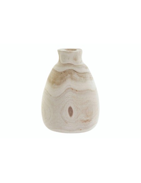 jr-189125-vase paulownia 14x14x19 naturel marron