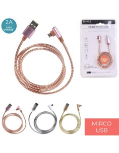 cable chg rapide 2a sync micro usb metal m12