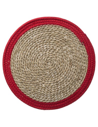 173767f-set table happy pop rouge d38 D. 38 x H. 0,5 cm