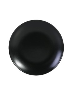 assiette dessert noire 20x2cm infinity