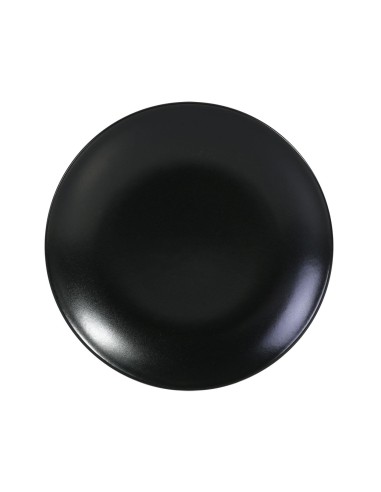 assiette dessert noire 20x2cm infinity